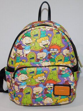 Loungefly x Rugrats Character Print Reptar Mini Backpack READ